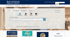 Desktop Screenshot of library.augie.edu