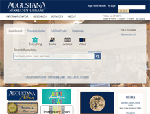 Tablet Screenshot of library.augie.edu