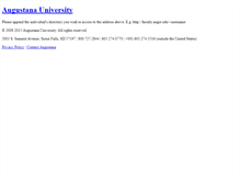Tablet Screenshot of faculty.augie.edu